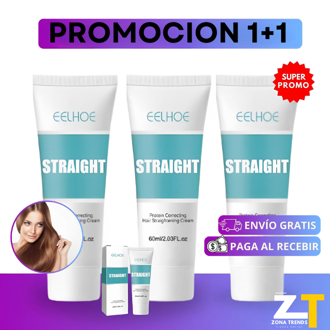 Crema para Alisar el Cabello Promocion 1+1