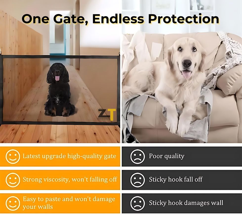 PROGUARD Pet & Child Gate - Indoor And Outdoor Protection