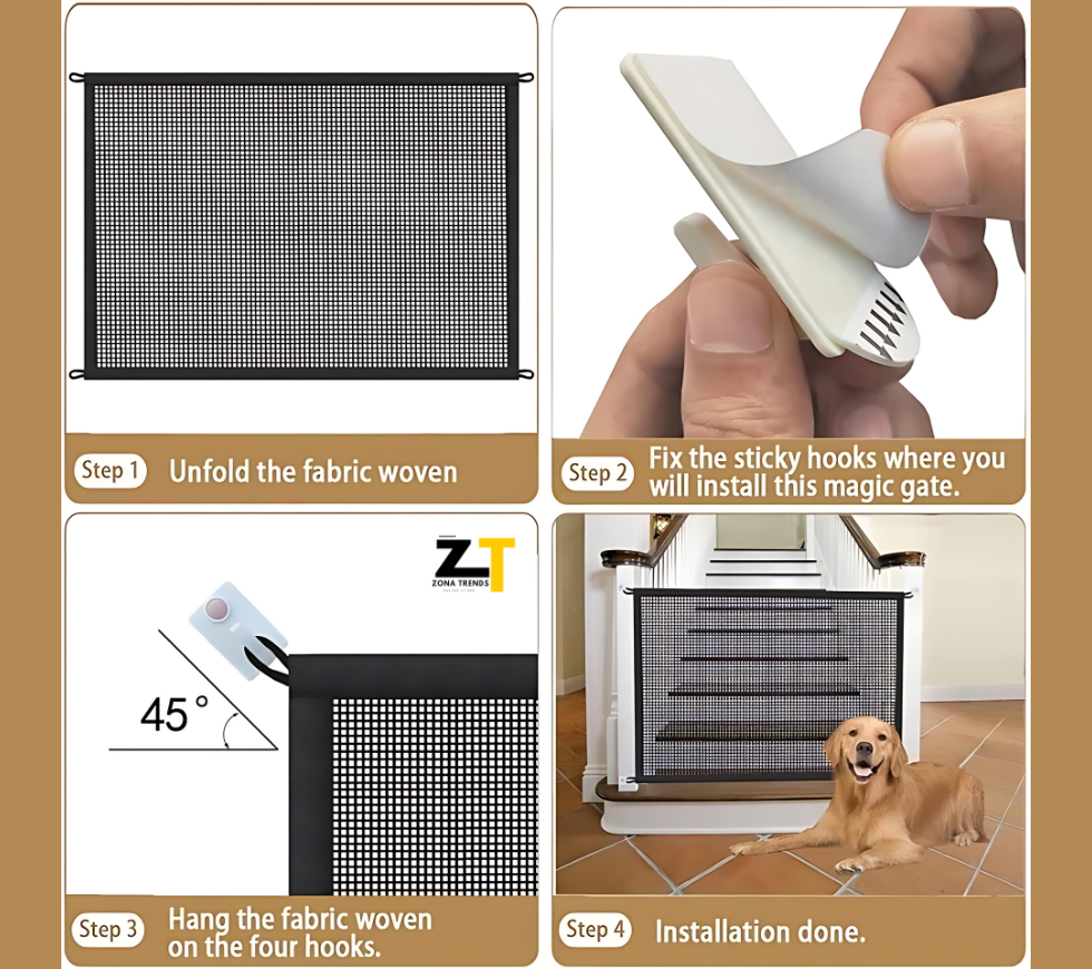 PROGUARD Pet & Child Gate - Indoor And Outdoor Protection