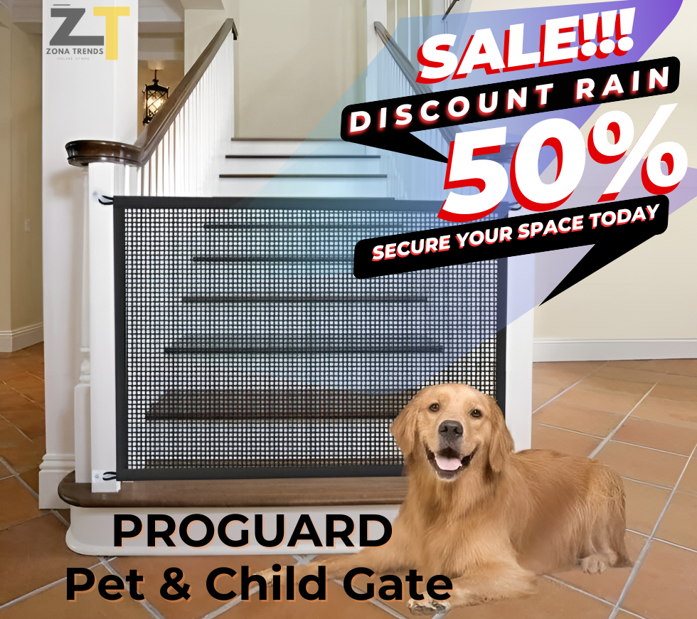 PROGUARD Pet & Child Gate - Indoor And Outdoor Protection