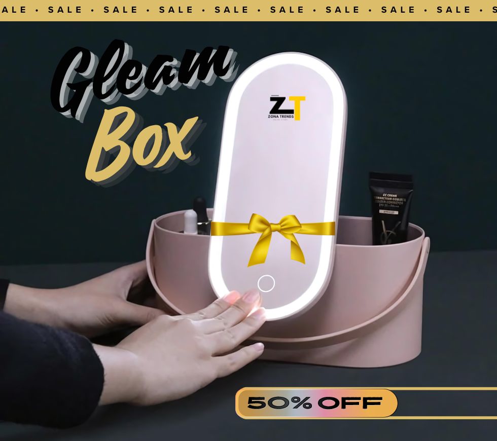 GLEAM BOX LED MIRROR: Perfect Lighting, Anytime